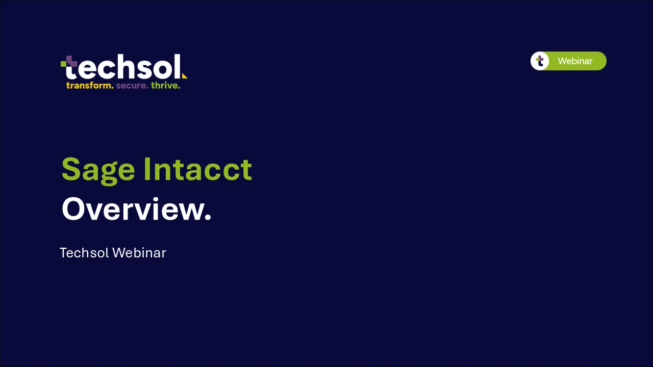 Sage Intacct Overview